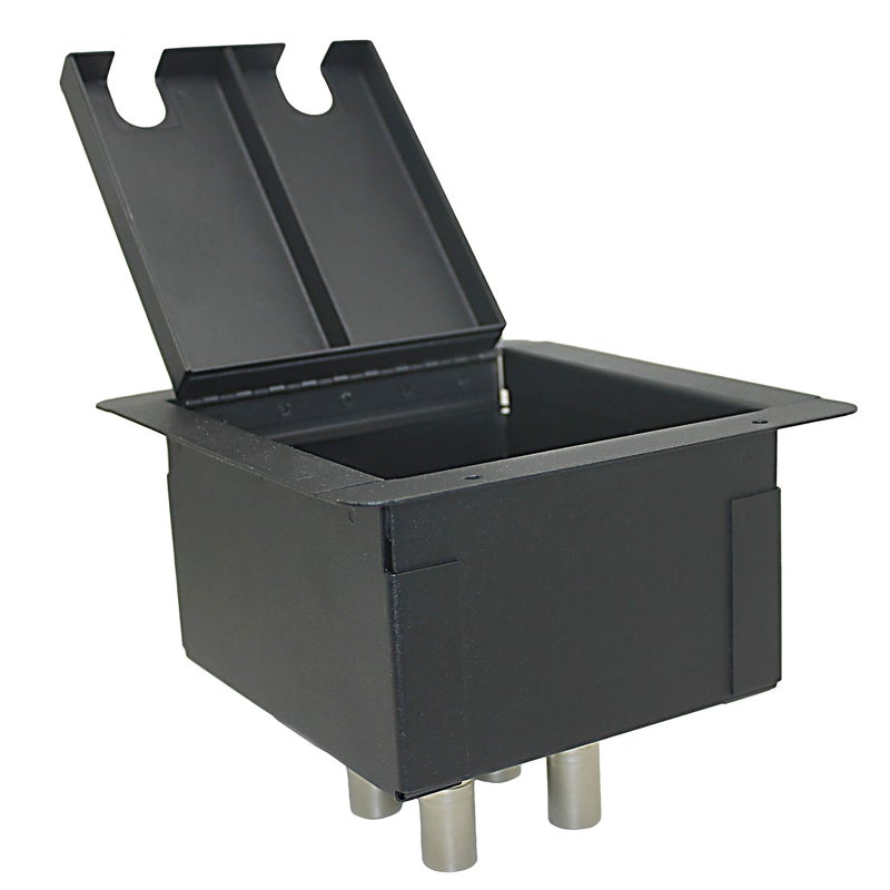 MCSPROAUDIO صندوق المسرح المدمج MCSPROAUDIO مع 4 موصلات XLR أنثوية إلى ذكر تمرير - Image 4